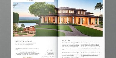 Luxury real estate brochure
